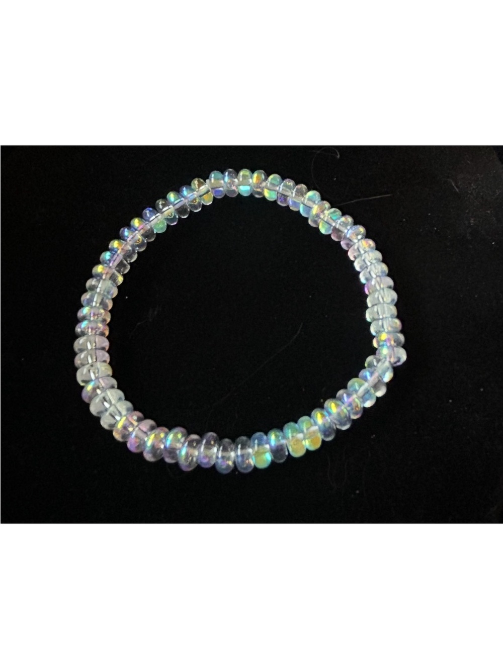 Handcrafted Quartz Agate Opalite and Jade glass bracelet set - Picture 3 of 3